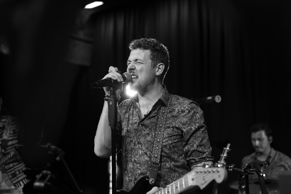 Sänger der Band u.nite bei einer Hochzeit