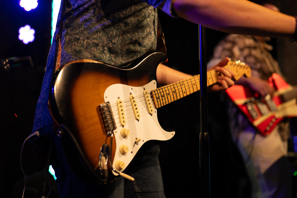 E-Gitarre der Band u.nite bei einer Hochzeit