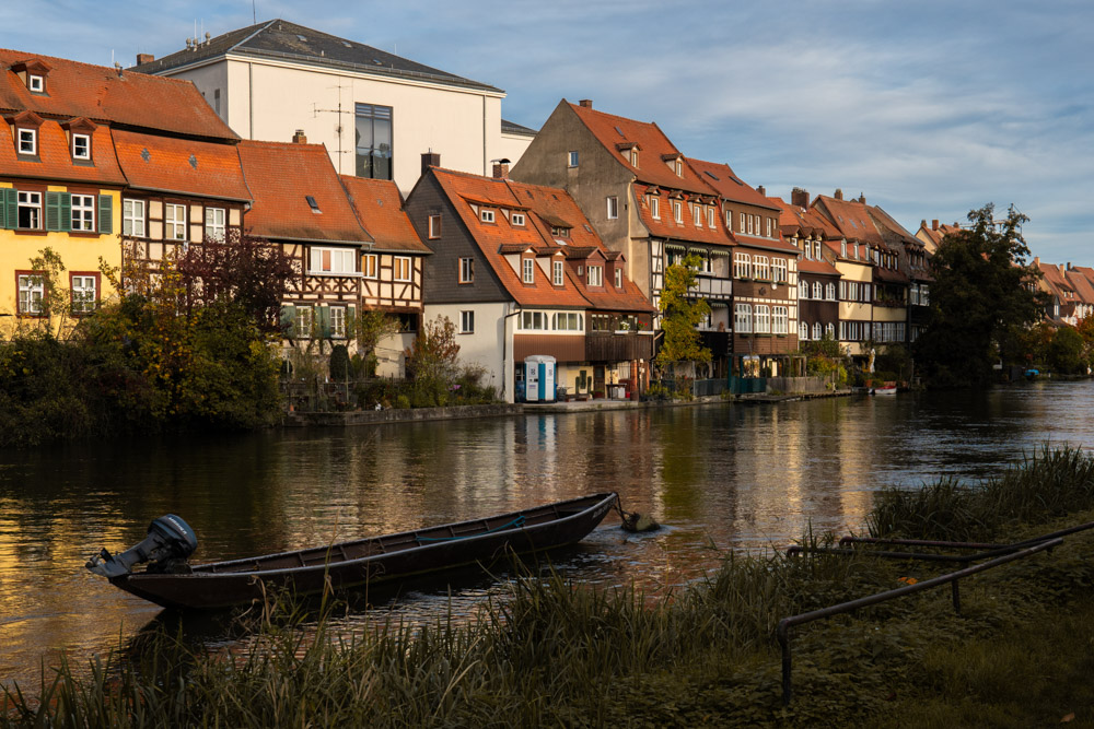 Kanu auf der Regnitz, Bamberg